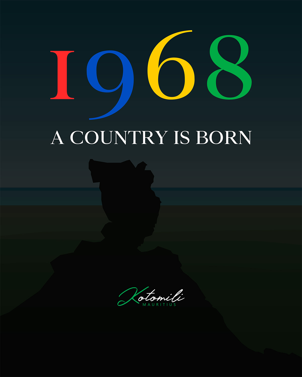 1968 a country is born Mauritius by Kotomili