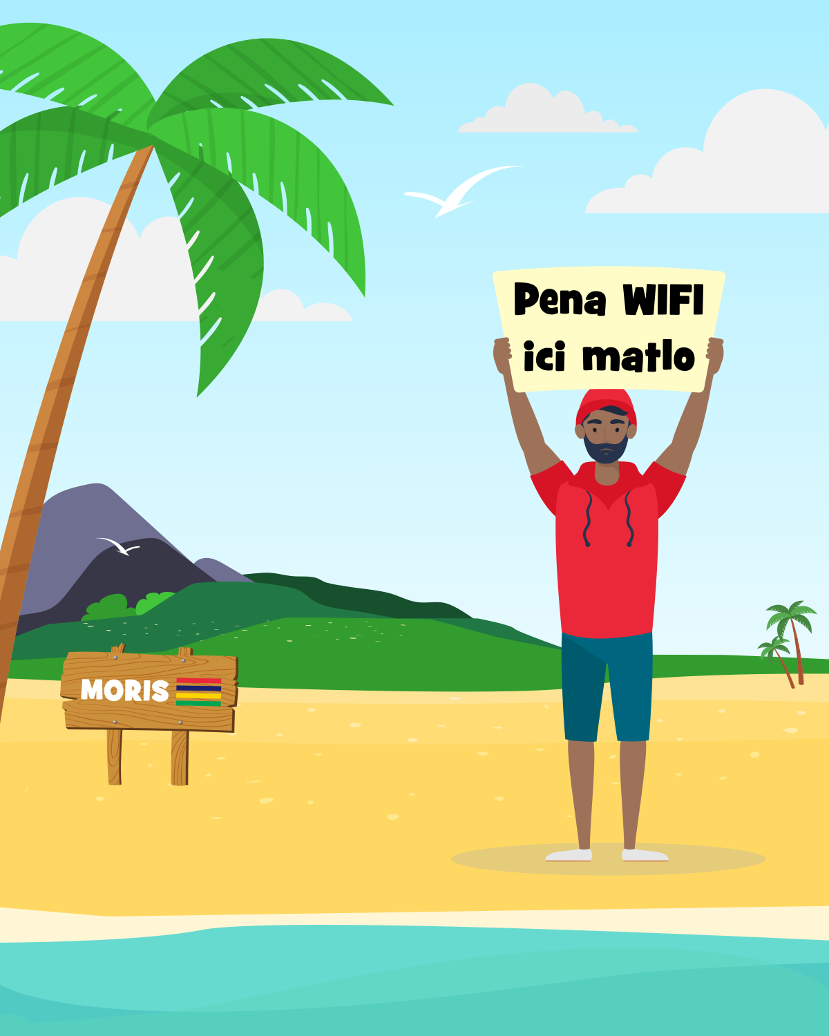 Kotomili Mauritius Pena Wifi ici matlo