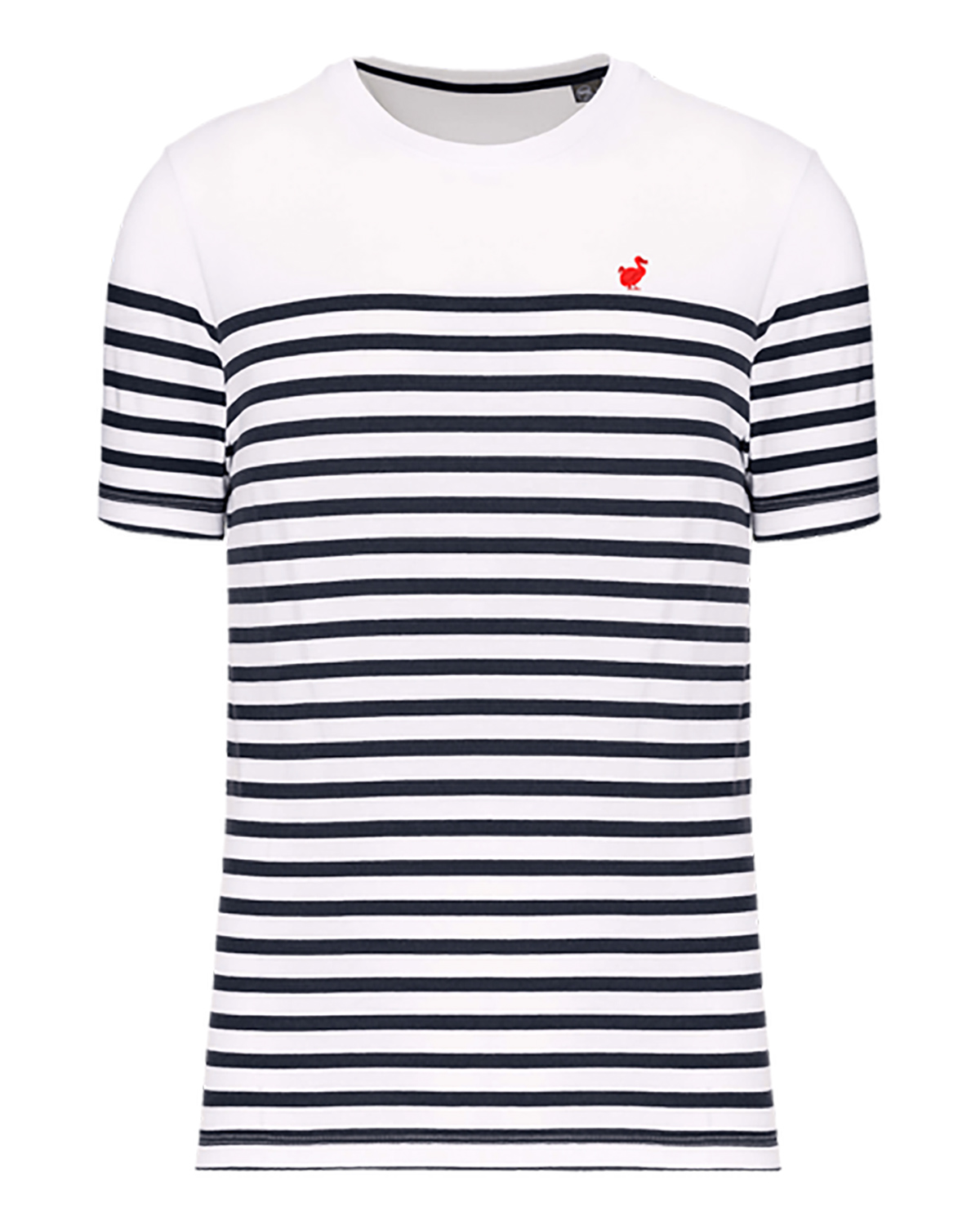 Kotomili-Mauritius-men's-embroided-dodo-sailor-striped-mariniere---red-on-navy-and-white